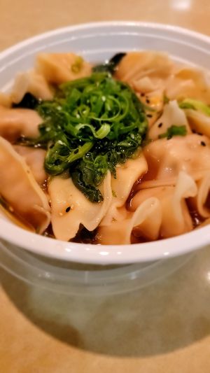 Wonton bowl at Noods Ramen Bar in Honolulu