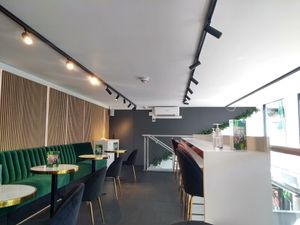 Upstairs seating at Clean Kitchen Club - Camden in London