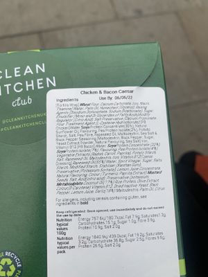 chicken & bacon caesar  at Clean Kitchen Club - Camden in London