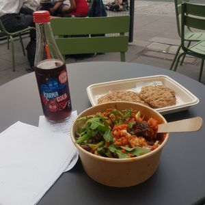 Best vegan meatballs and cookies I've ever had. at Clean Kitchen Club - Camden in London