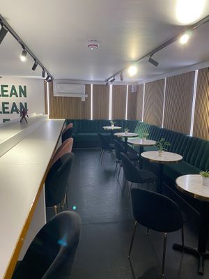 Upstairs seating area  at Clean Kitchen Club - Camden in London
