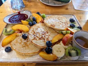 Vegan pancakes at Feel Green in Split