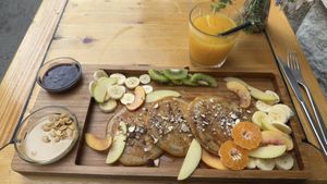 Vegan pancakes  at Feel Green in Split