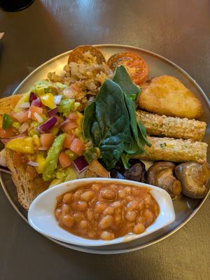 Full Vegan English at Ju Ju's Cafe in Birmingham