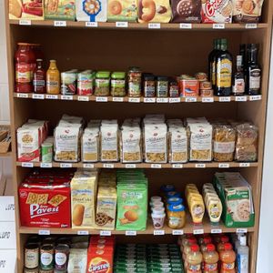 Italian products  at Lupo Caffe Italiano in Manchester