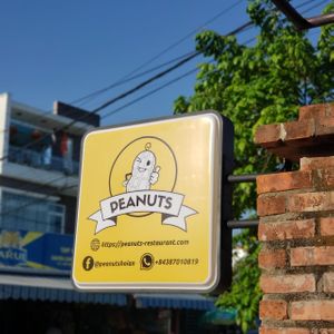 Signboard  at Peanuts in Hoi An