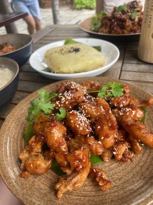 Orange chicken 🌱   at Peanuts in Hoi An