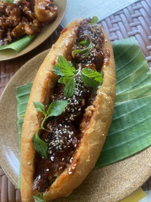 Gourmet vegan Bahn mi 35K!!! 🤤   at Peanuts in Hoi An