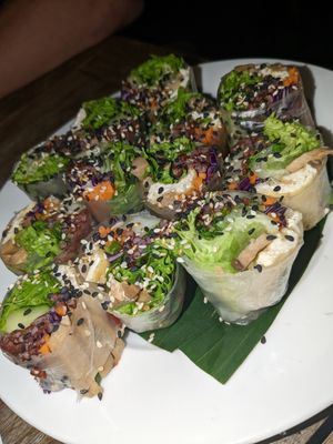 Fresh spring rolls at Peanuts in Hoi An