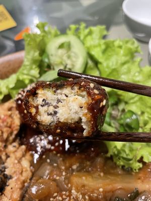 Tofu balls in soy lime   at Peanuts in Hoi An