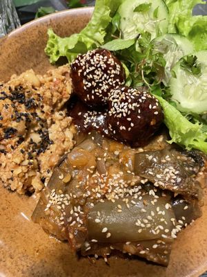 Peanut stew - tofu balls - eggplant   at Peanuts in Hoi An