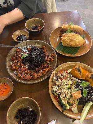 Vegan Orange chicken - amazing   at Peanuts in Hoi An