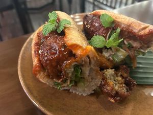 Sourdough Banh Mi - the best I ever had   at Peanuts in Hoi An