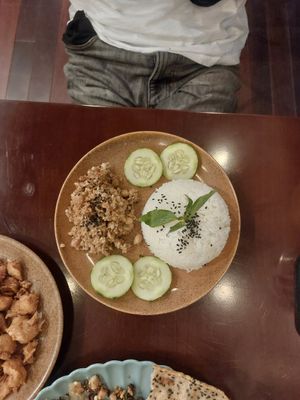 Peanut curry with rice at Peanuts in Hoi An