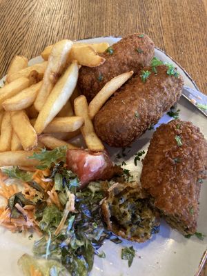 Seaweed croquettes  at Zilt in Nieuwpoort