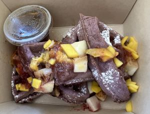 Ube Waffle (vegan/gluten-free)  at understory in Oakland