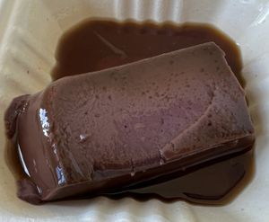 Ube Leche Flan made from coconut custard  at understory in Oakland