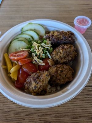 Longsilog plate at understory in Oakland