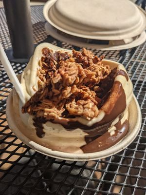 Banana whip. at Moksha in Rincon