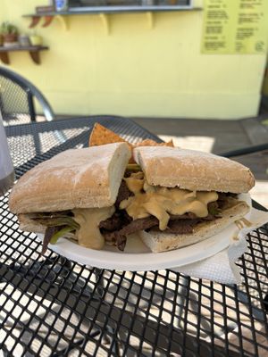 Cheesesteak  at Moksha in Rincon