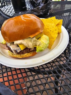 Bori burger at Moksha in Rincon