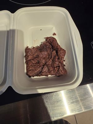 Gluten free brownie at Moksha in Rincon