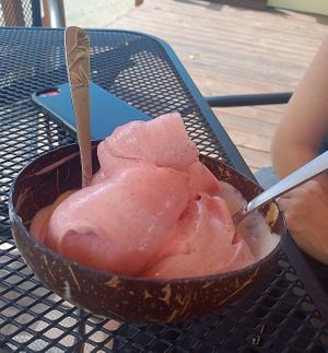 Banana whip  at Moksha in Rincon