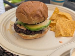 Bori burger at Moksha in Rincon