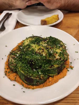 Calabacín / Zucchini at Orburu Taberna in San Sebastian