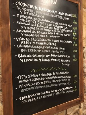 In Spanish.. at Orburu Taberna in San Sebastian