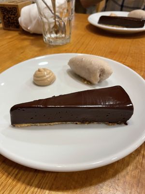 Chocolate cake  at Orburu Taberna in San Sebastian