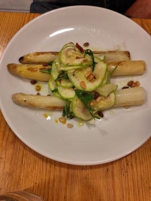Asparagus at Orburu Taberna in San Sebastian