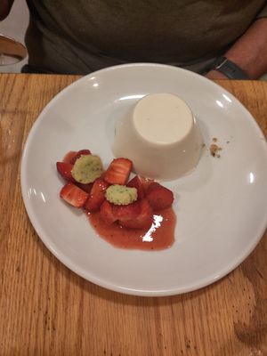Pana cotta at Orburu Taberna in San Sebastian