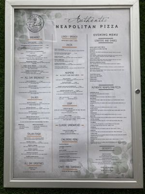 Planta menu   at Planta Cafe & Eatery in Elgin