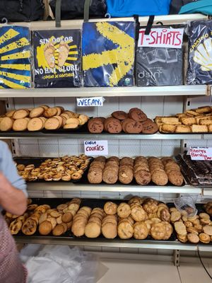 Cinnamon, sugar and chocolate cookies at Romeo Panaderia in Navarra