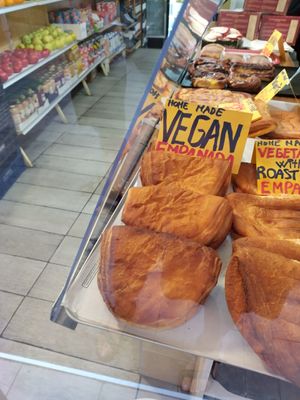Vegan empanada at Romeo Panaderia in Navarra
