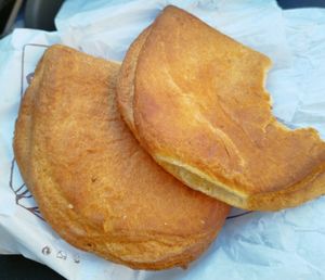 Empanadas de verdura y soja texturizada, buenísimas. at Romeo Panaderia in Navarra