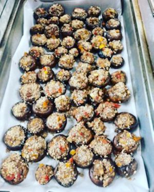 Smokey mushrooms  at Meals that Heal in Jackson