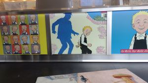 More counter art at Oor Wullie's Braw Fish & Chips in Aberdeen