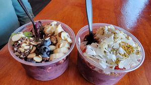 Acai bowls! at Alua's Thrive Bar in Mount Shasta