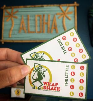 Punch cards available - buy 10 wraps or bowls, get 1 free! at The Wrap Shack in Big Sky