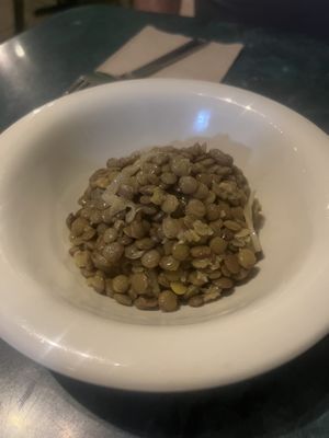 Lentils  at Vegan Pizzeria in San Juan