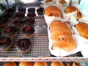 Cacao Dates cupcakes  #Veganuary at Vegan Pizzeria in San Juan