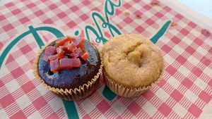 Cupcakes not overly sweet 😋😋 at Vegan Pizzeria in San Juan