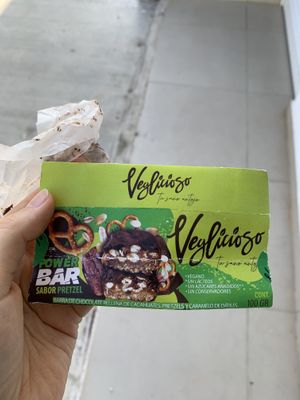 Tasted almost like snickers   at Diosa Vegana in Playa Del Carmen