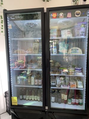 Food in the fridge  #Veganuary at Diosa Vegana in Playa Del Carmen