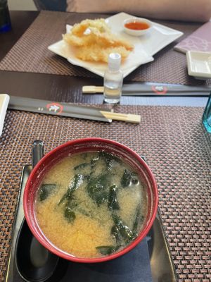 Miso Soup and Tempura at Kaikaya in Lecco