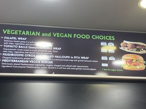 Menü  at Palm Burger in Zakynthos