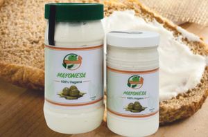 Our vegan mayo at Yosoy Vegetariano in Santo Domingo