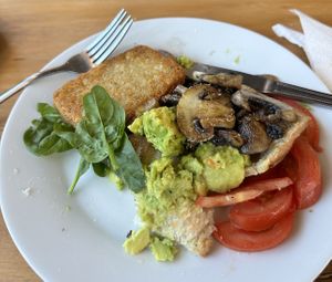 Vegan Kiwi Breakfast  at The Apron Cafe in Christchurch